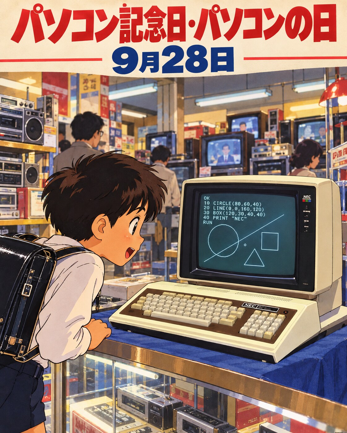 [今日は何の日 9/28] パソコン記念日 / パソコンの日 | の人気AIイラスト・グラビア