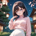 夜桜　R15 3枚目