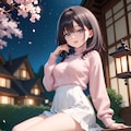 夜桜　R15 4枚目