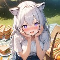 暴食となずなちゃんピクニックに行く 3枚目