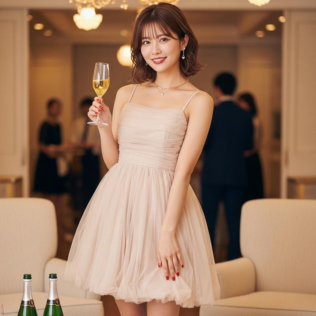 パーティー会場で