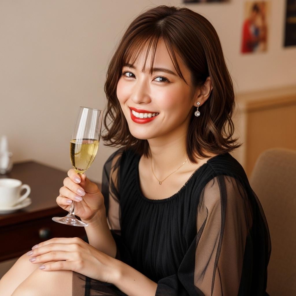 パーティー会場で