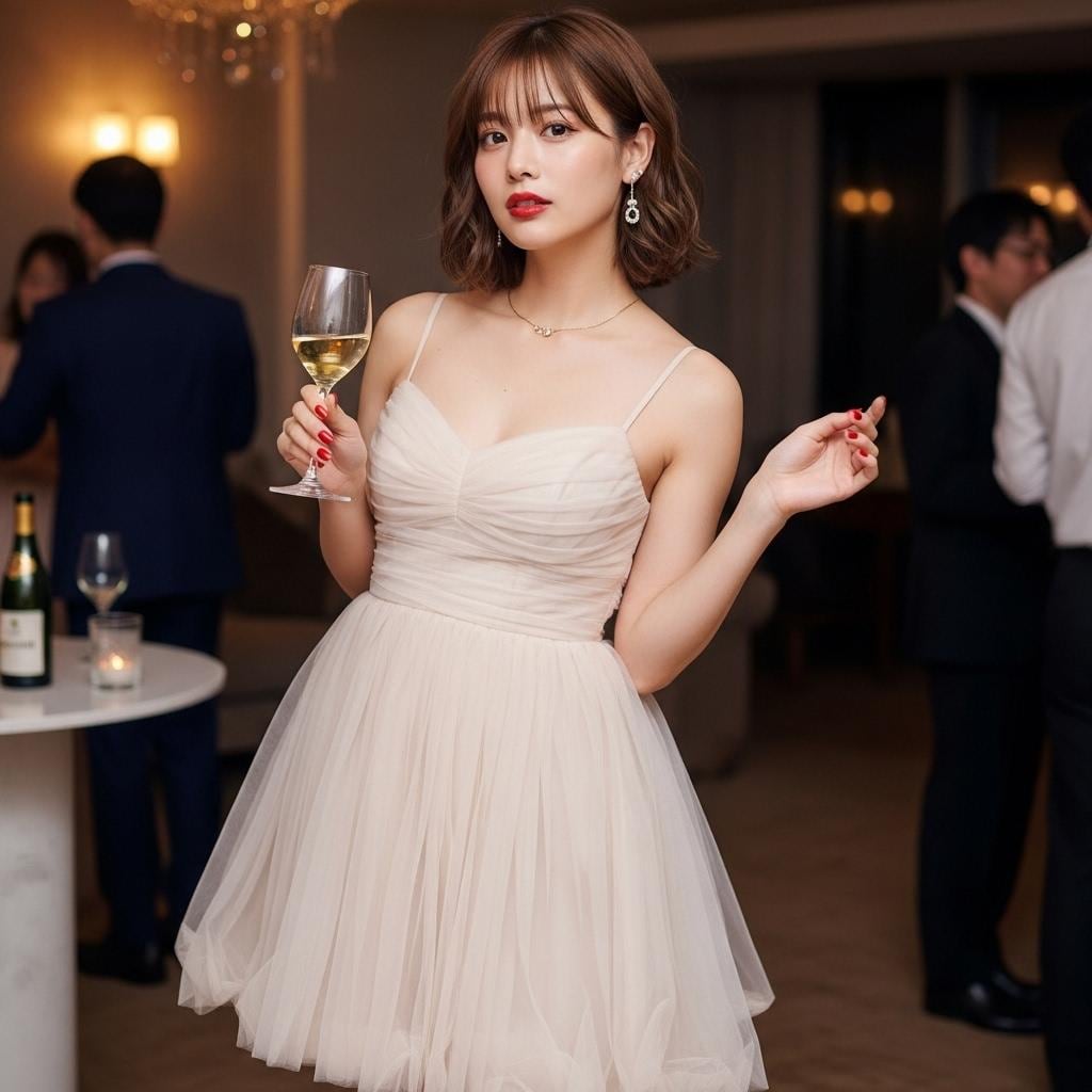 パーティー会場で