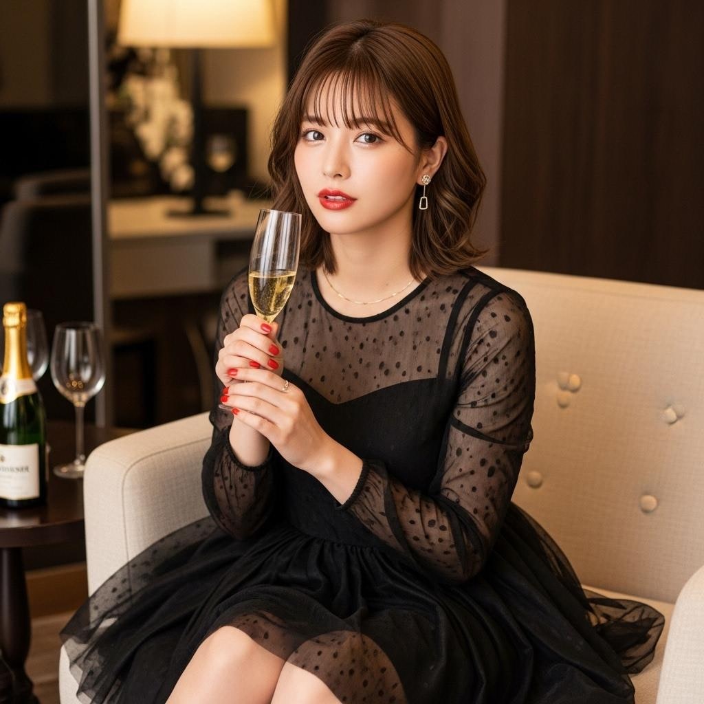 パーティー会場で