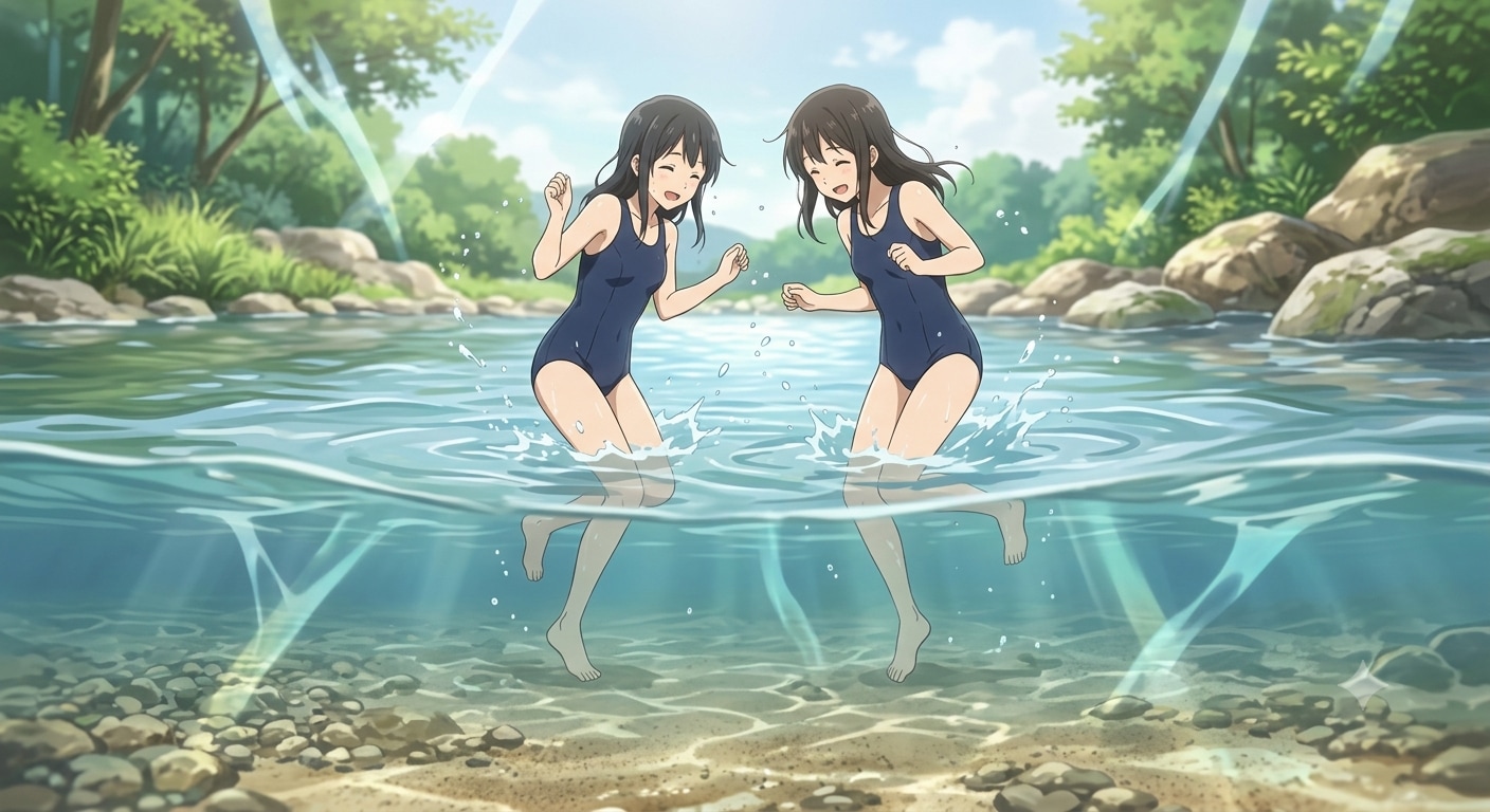 川遊び