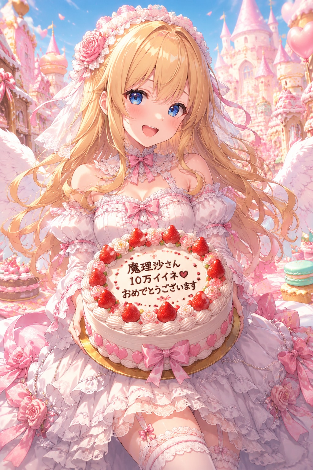 【FA】V4Bちゃんでお祝い投稿🎉 | の人気AIイラスト・グラビア