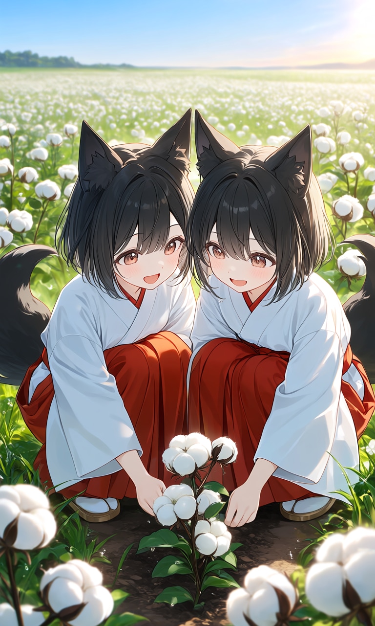 綿花 | の人気AIイラスト・グラビア