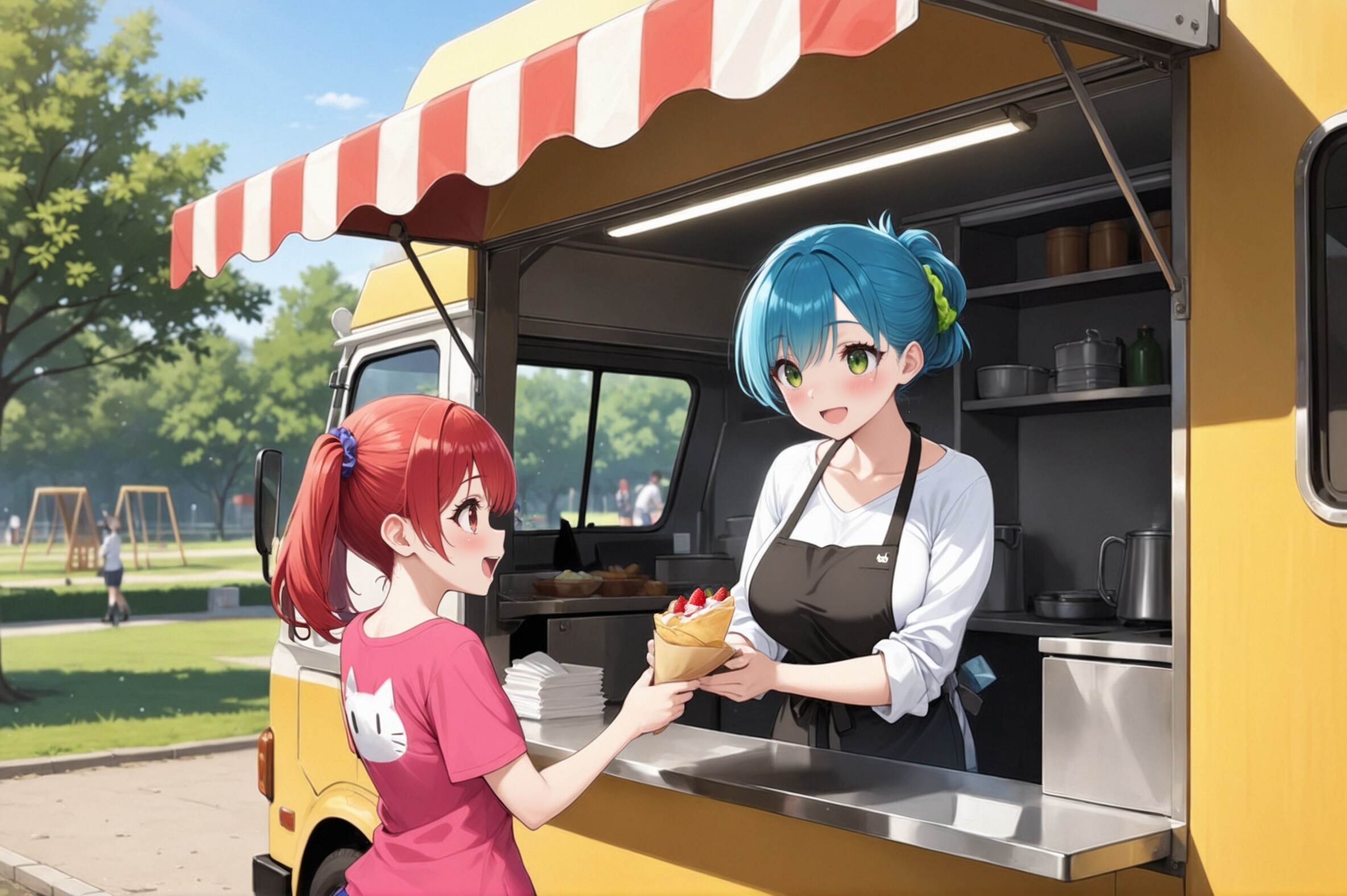 クレープ屋さんのキッチンカー