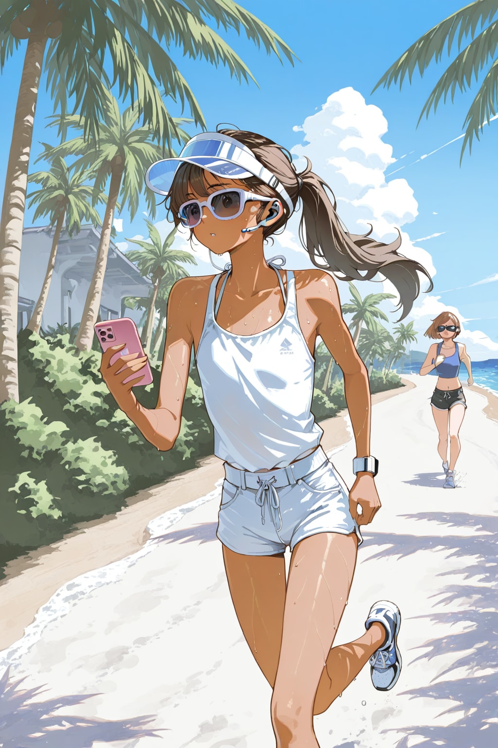 真夏の走り込み