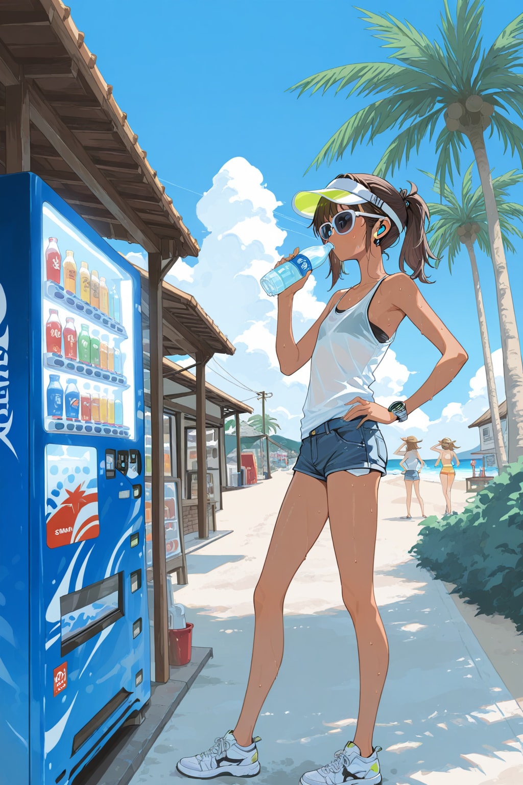 真夏の走り込み