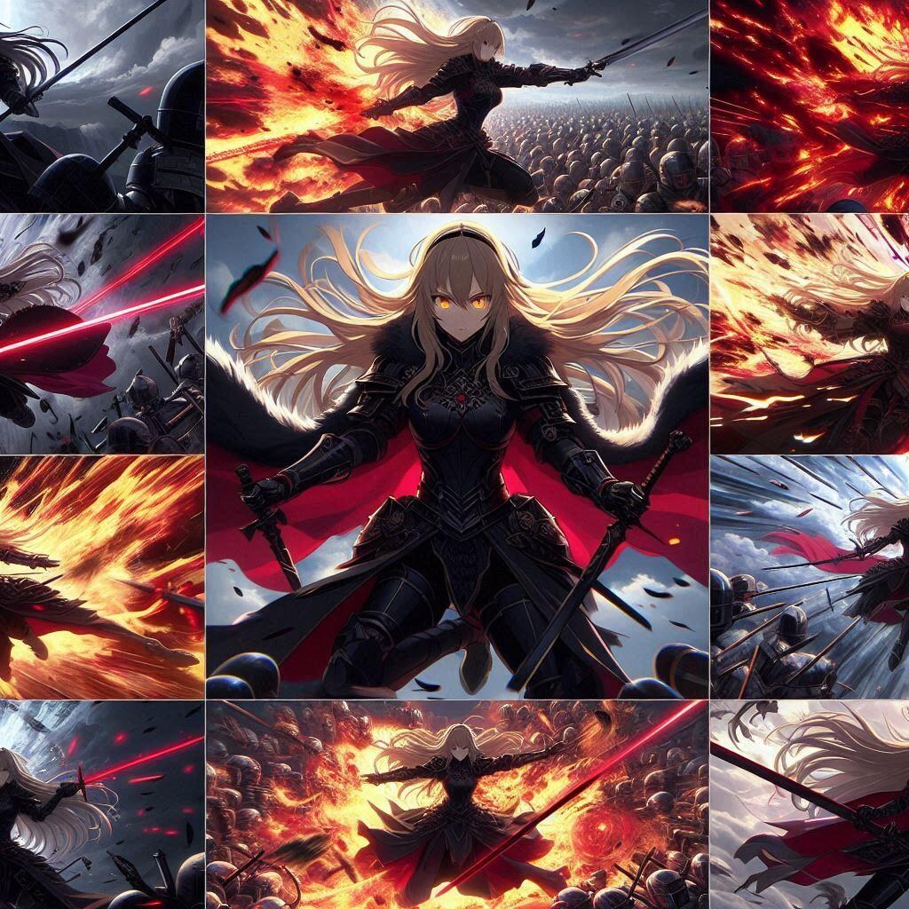 ブロンドの女騎士さん660