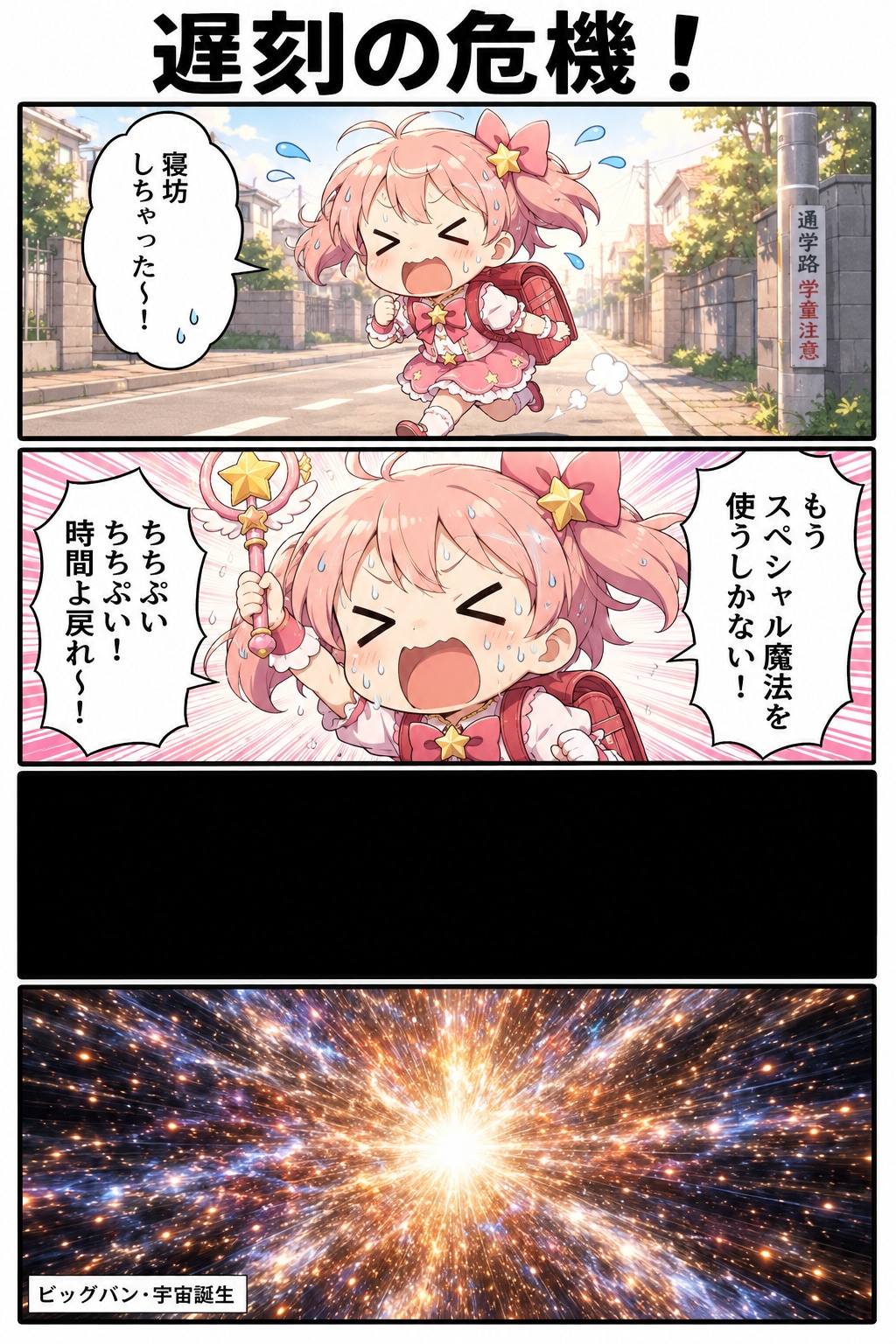 【漫画】遅刻の危機！