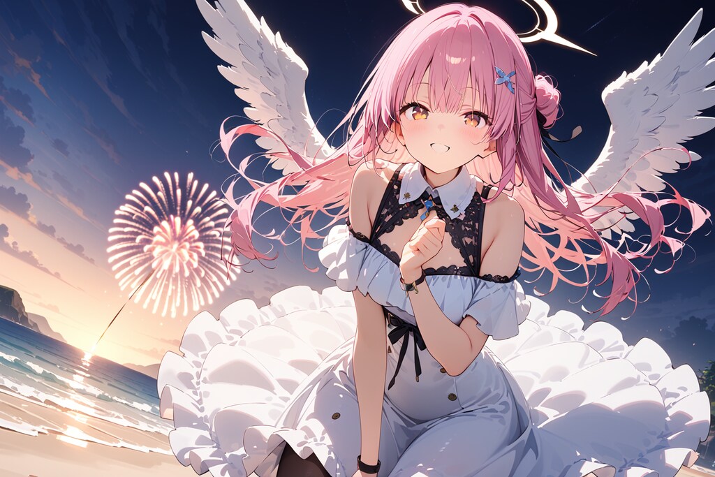 天使さんと花火（HALO）