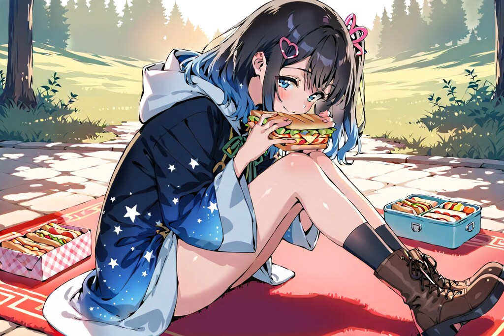 魔法使いの少女とピクニック