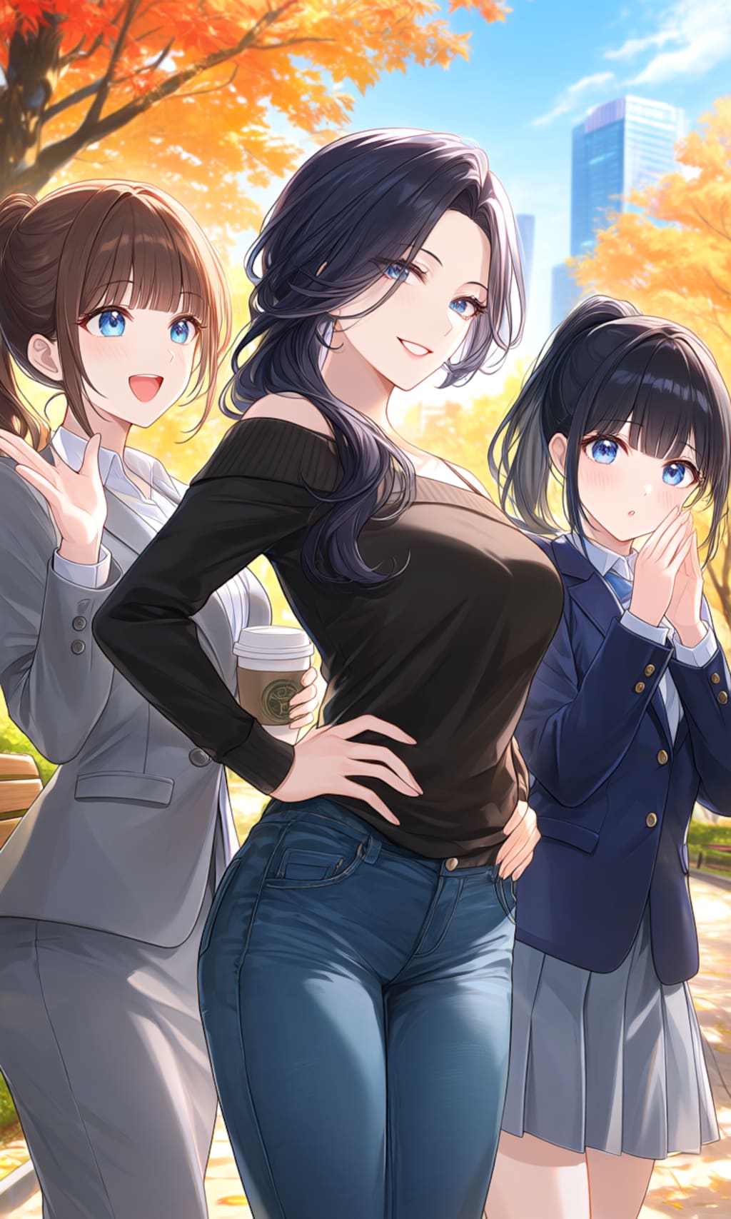 【うちの子親子】チヒロさん、チカ、チハル姉妹