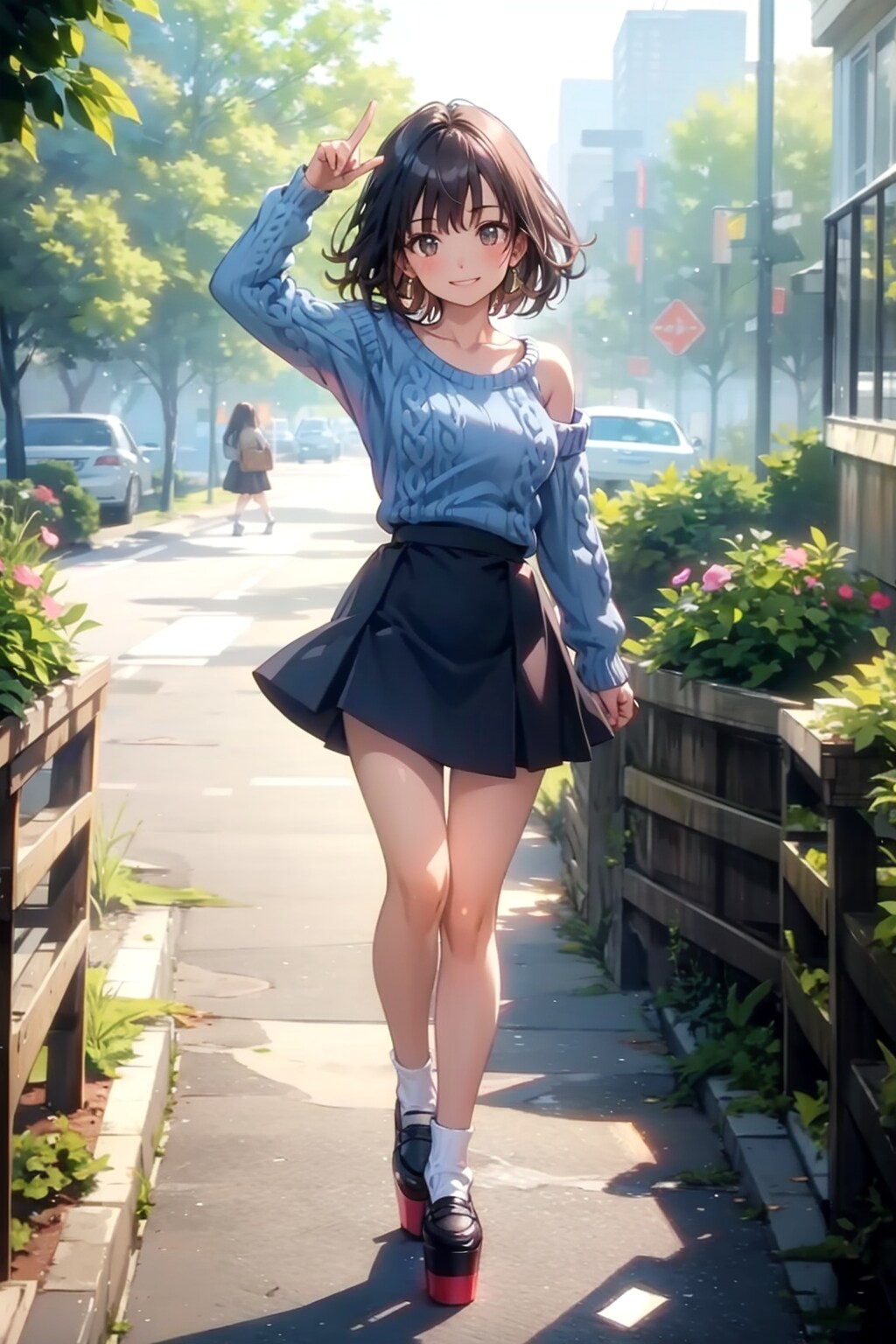 ヨッと挨拶する子 | の人気AIイラスト・グラビア