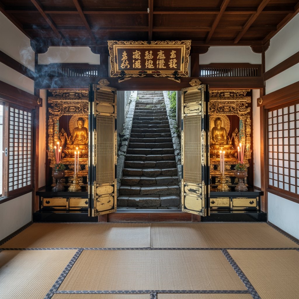 仏壇の間の扉の向こう側