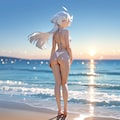 プラチナブロンドの少女。 4枚目