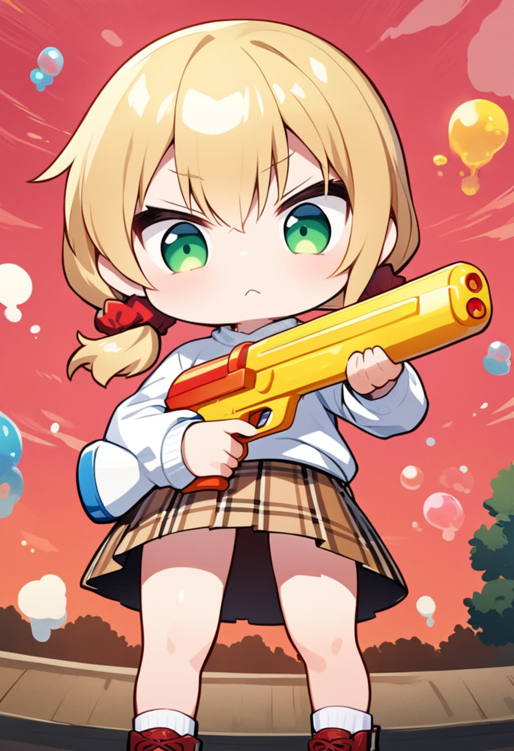 てをあげろっ！