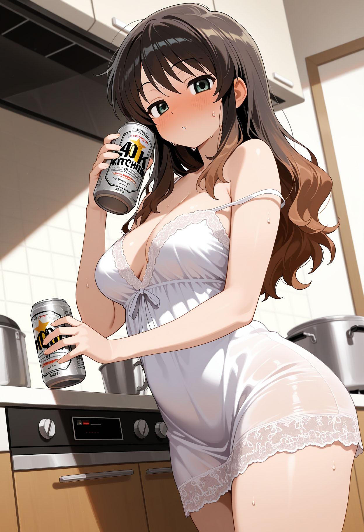 奥様はキッチンドリンカー | の人気AIイラスト・グラビア