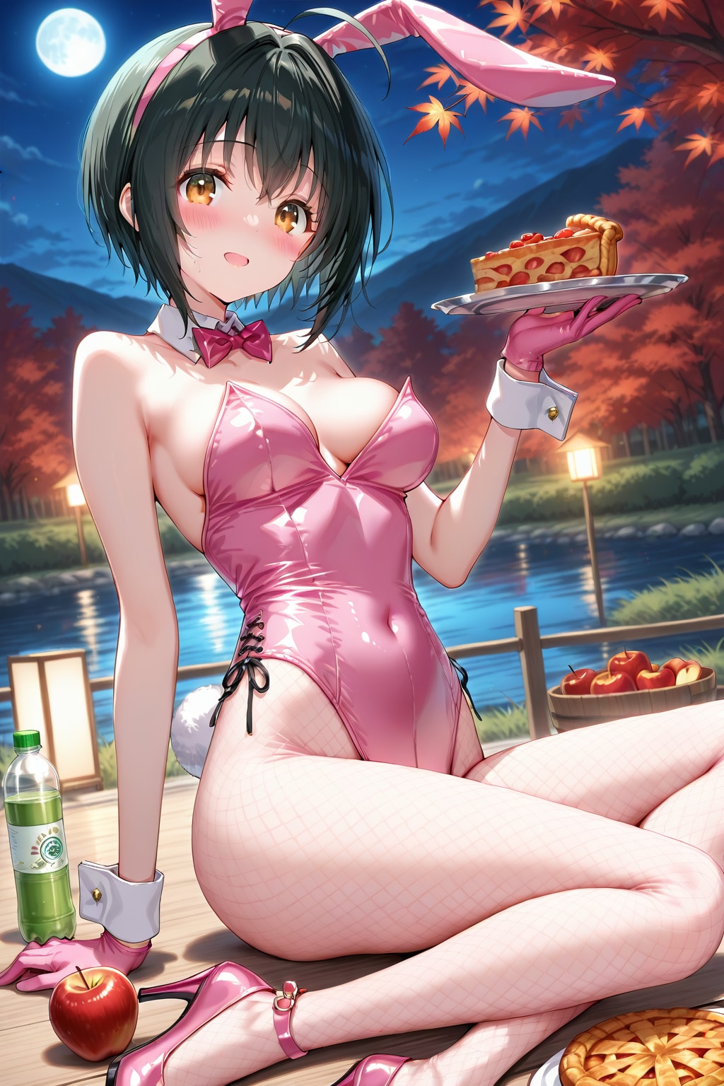 バニーガール衣装のこっひ