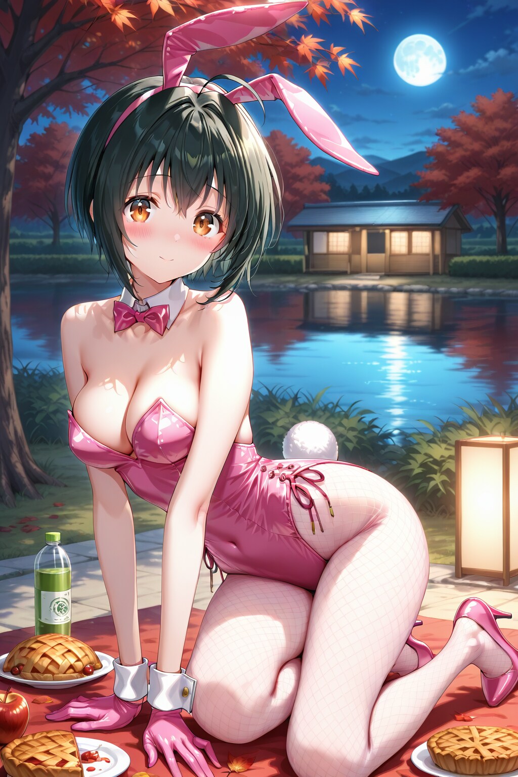 バニーガール衣装のこっひ