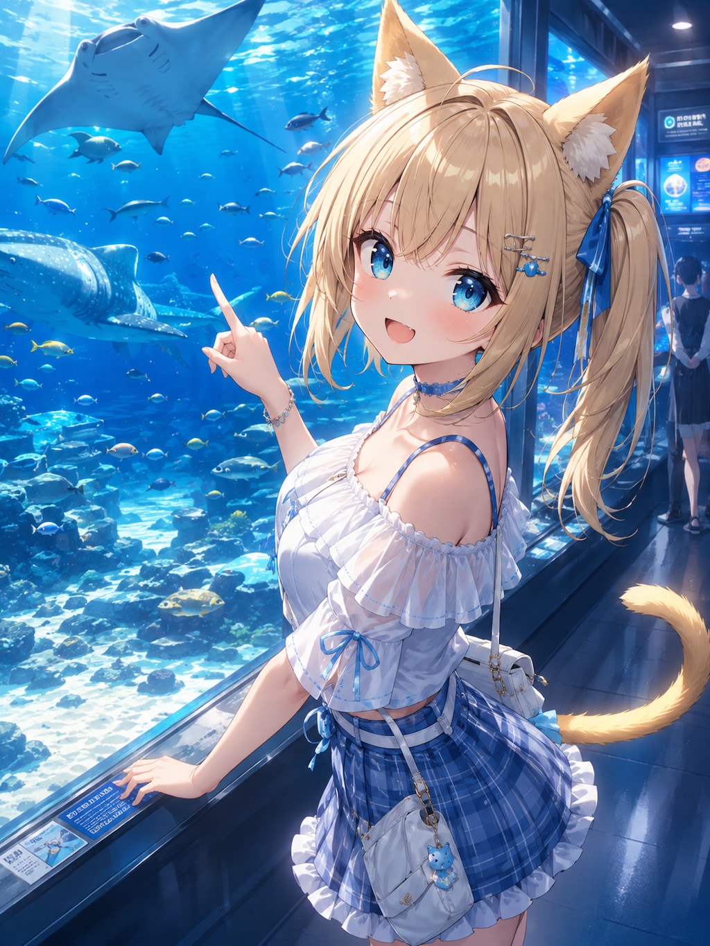 こるり「水族館じゃ顔へんじゃい」まや「メタるな」
