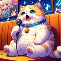 アニメ風、色々歌う歌手猫 10枚目