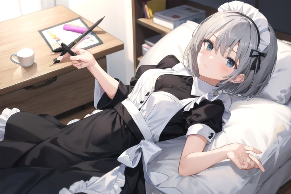 水墨画になりたかったメイドちゃん