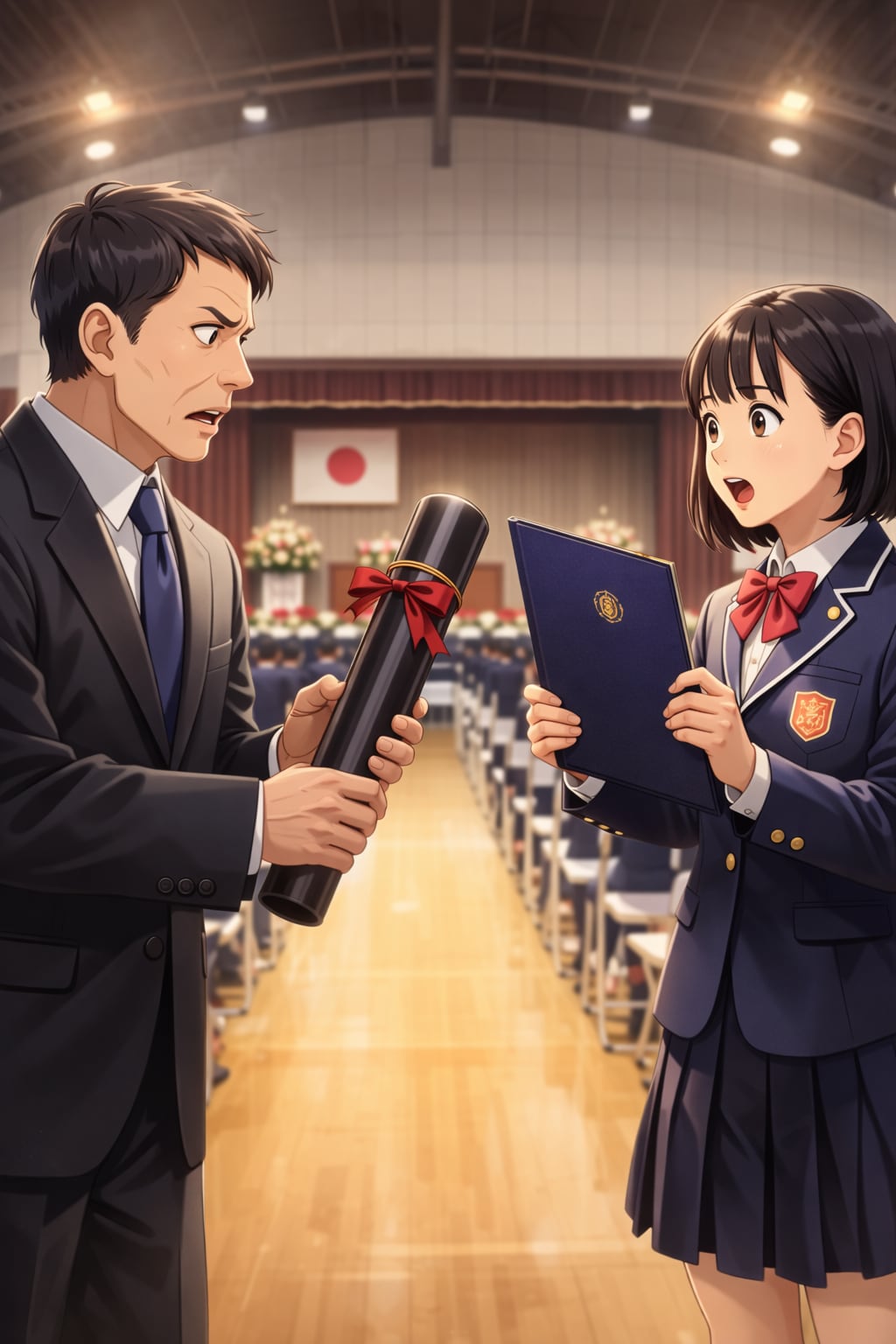 卒業証書のジェネギャ。