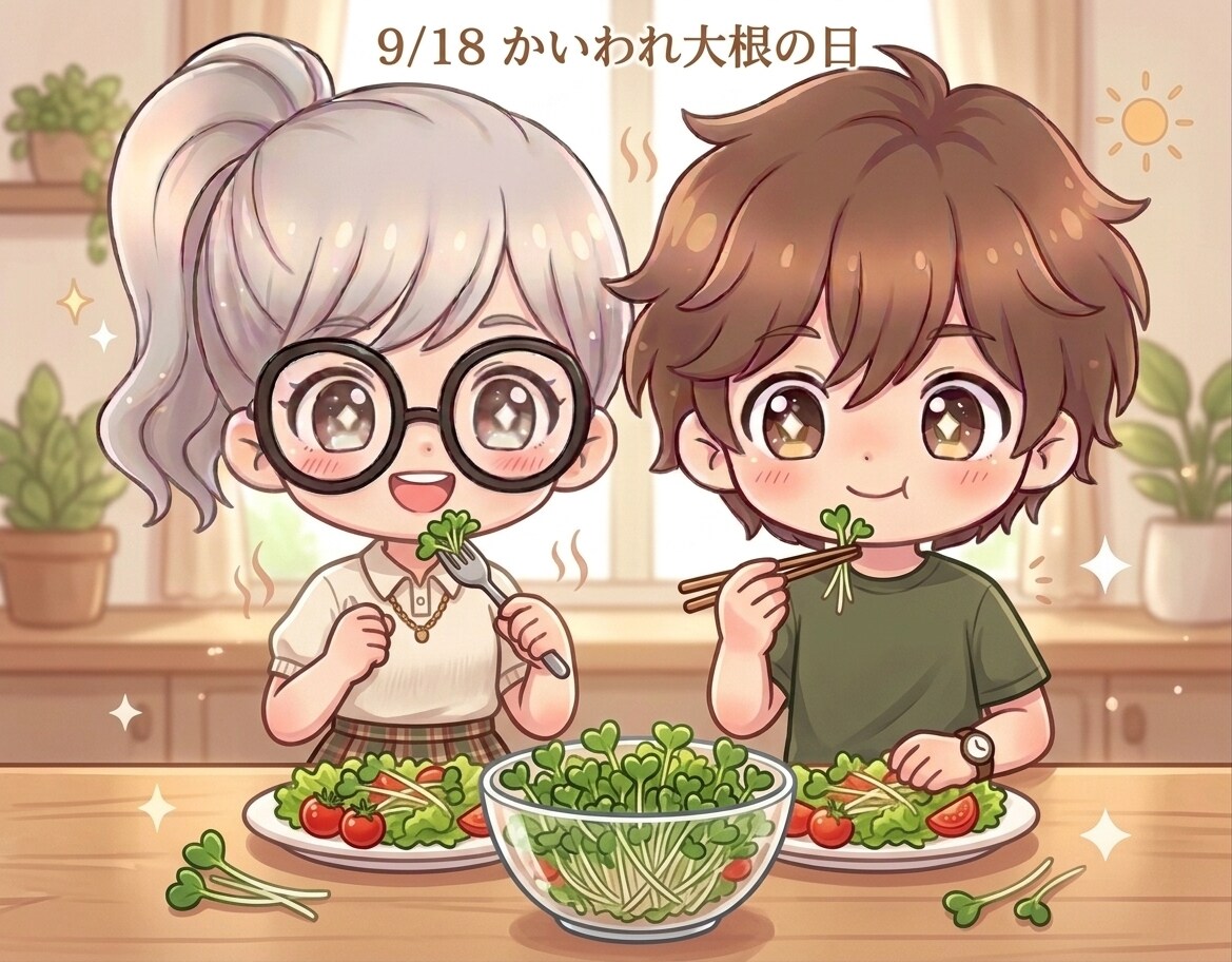 今日は「かいわれ大根の日」 | の人気AIイラスト・グラビア