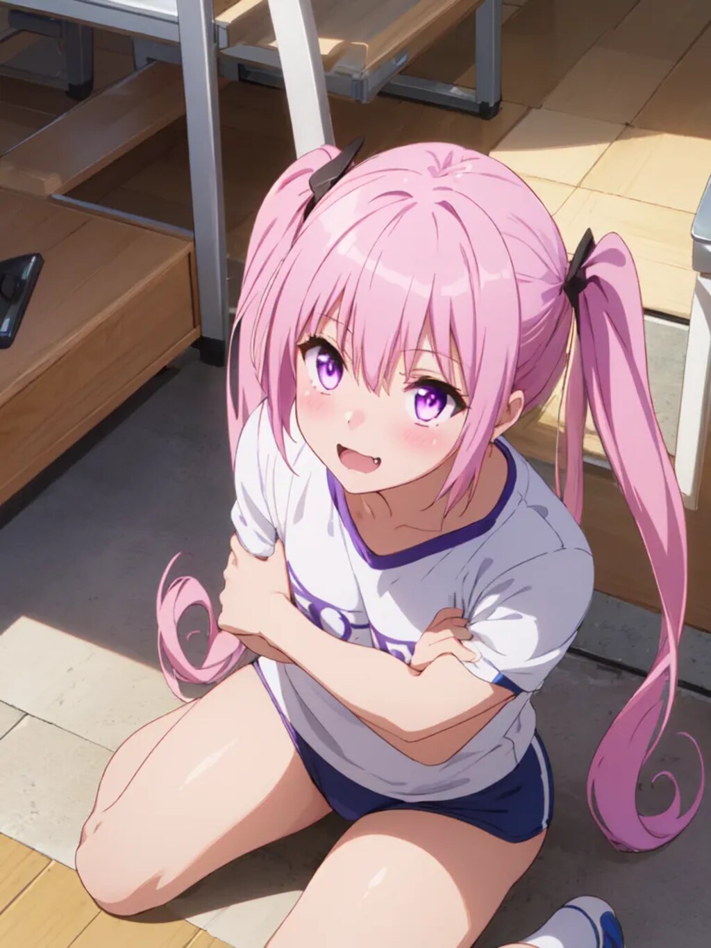 上目遣いの女の子