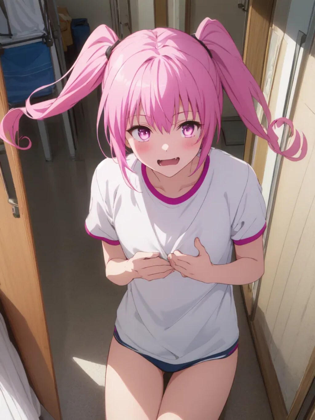 上目遣いの女の子