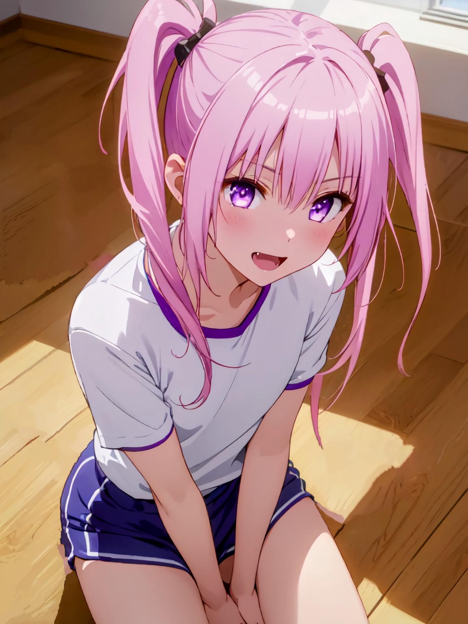 上目遣いの女の子