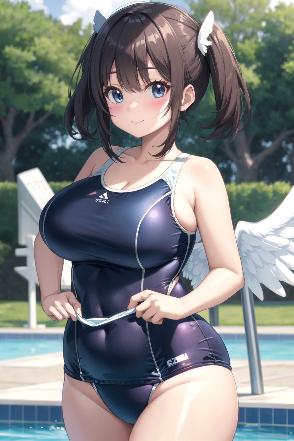 天使のスクール水着