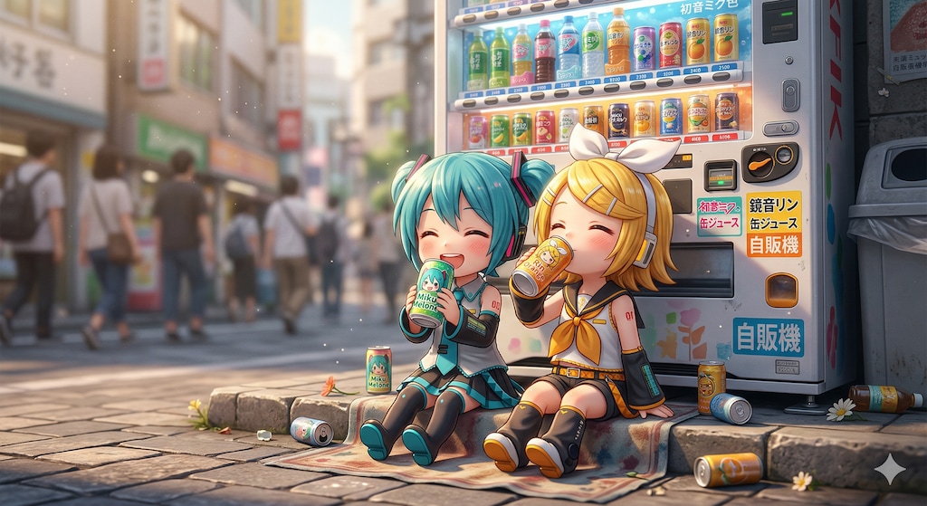 ミクちゃん達何飲んでるの？