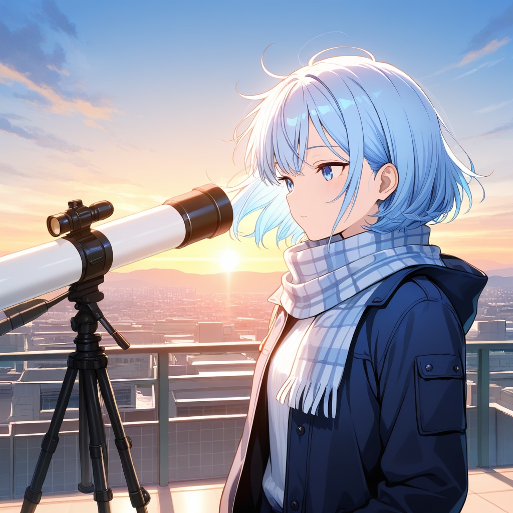 星を測る午後 | の人気AIイラスト・グラビア