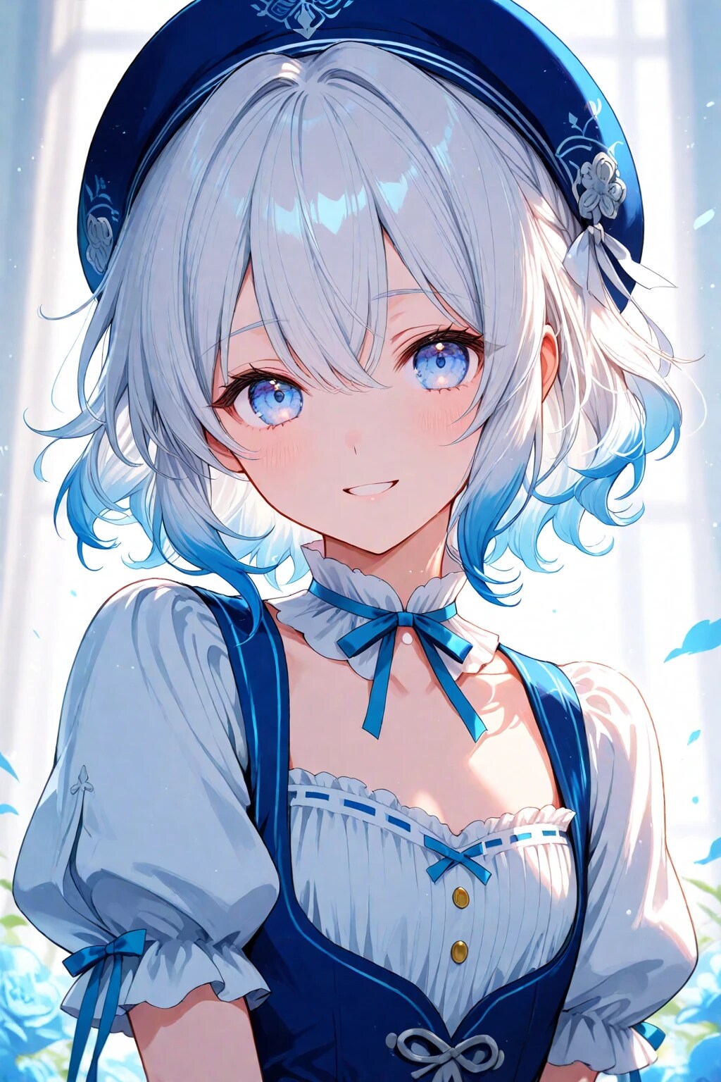 帽子似合いますか？　少しでもかわいいと言われたいの！