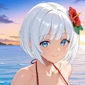 シエスタの休息と海デート👙🌺🏖️❤️ 4枚目