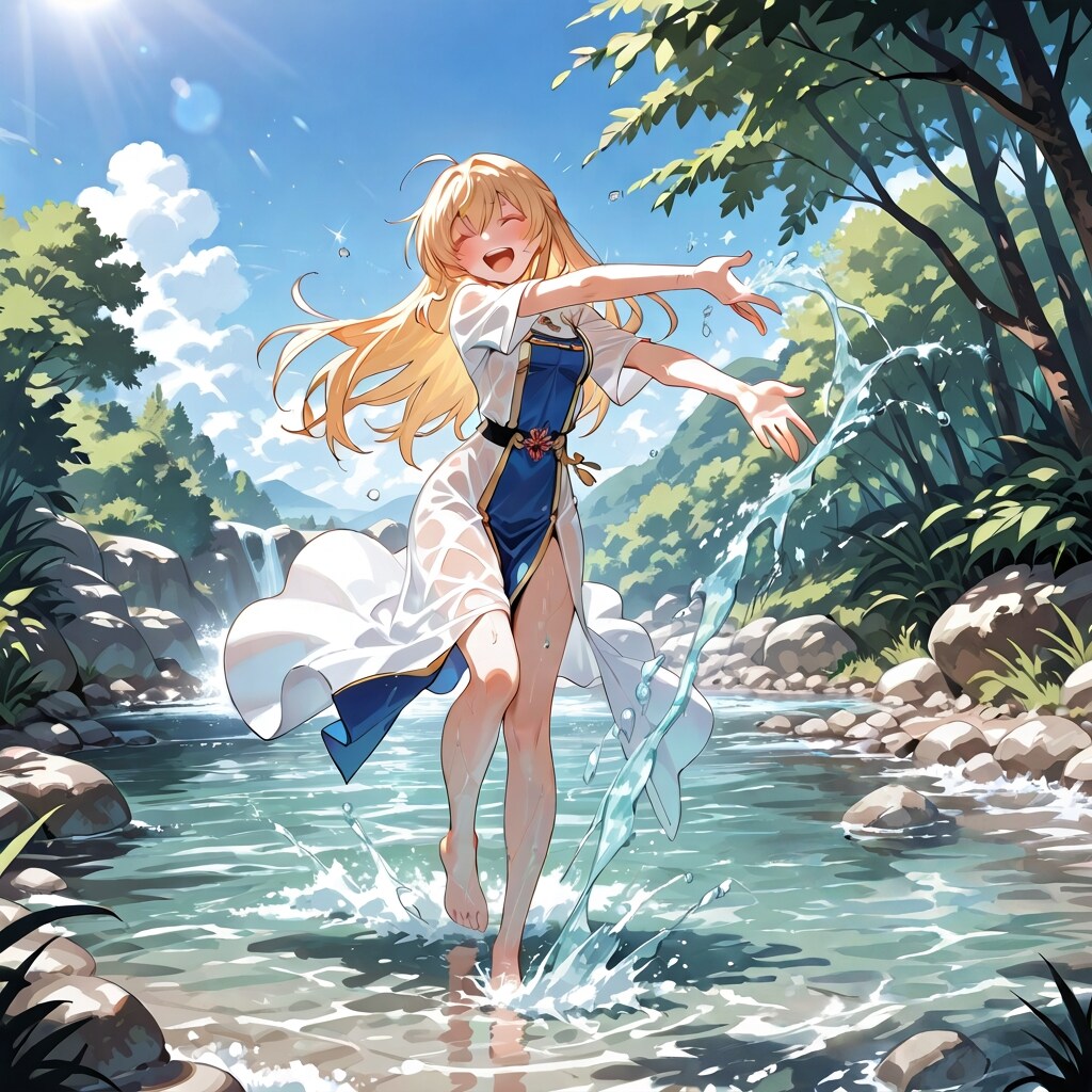 水遊び