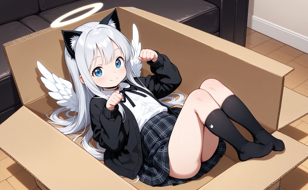 こんばんニャンな翼の折れた園児ぇるちゃん