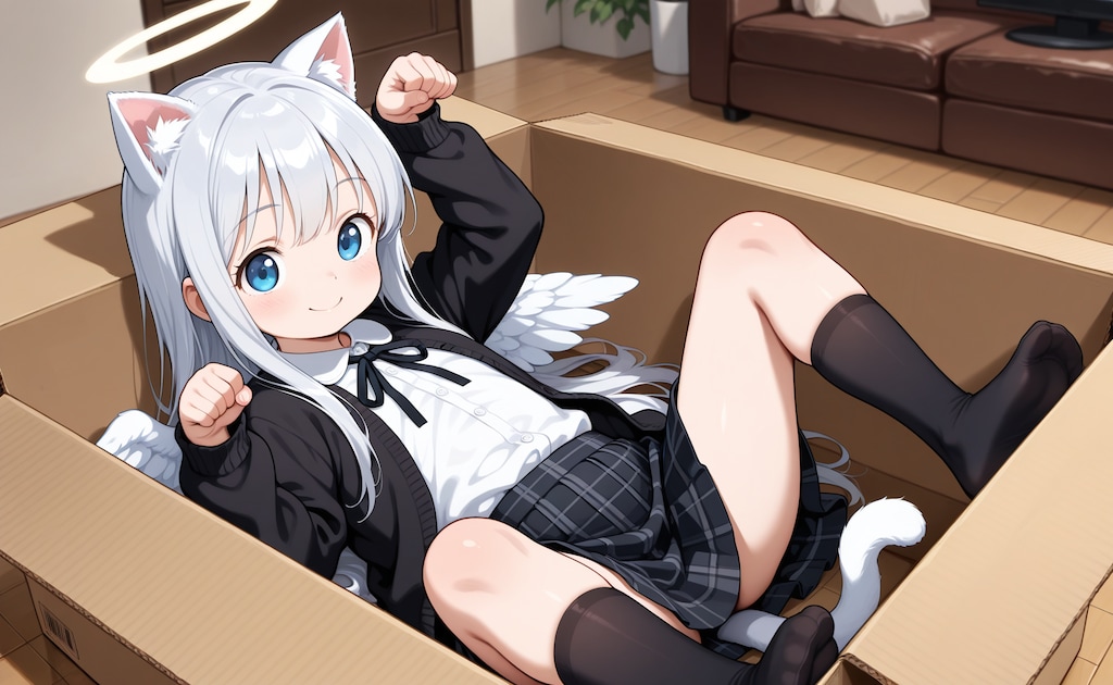こんばんニャンな翼の折れた園児ぇるちゃん