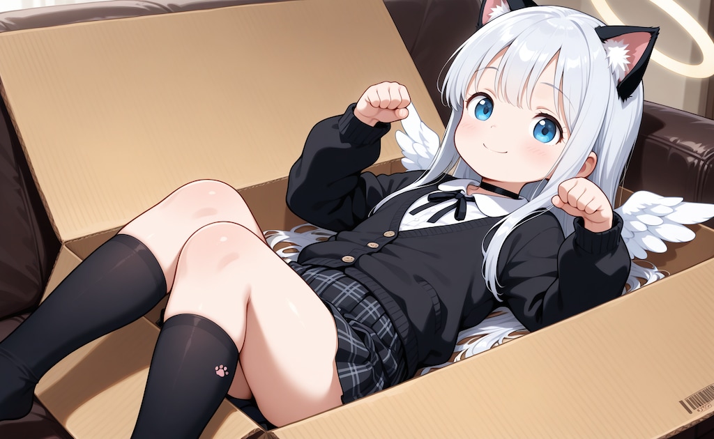 こんばんニャンな翼の折れた園児ぇるちゃん