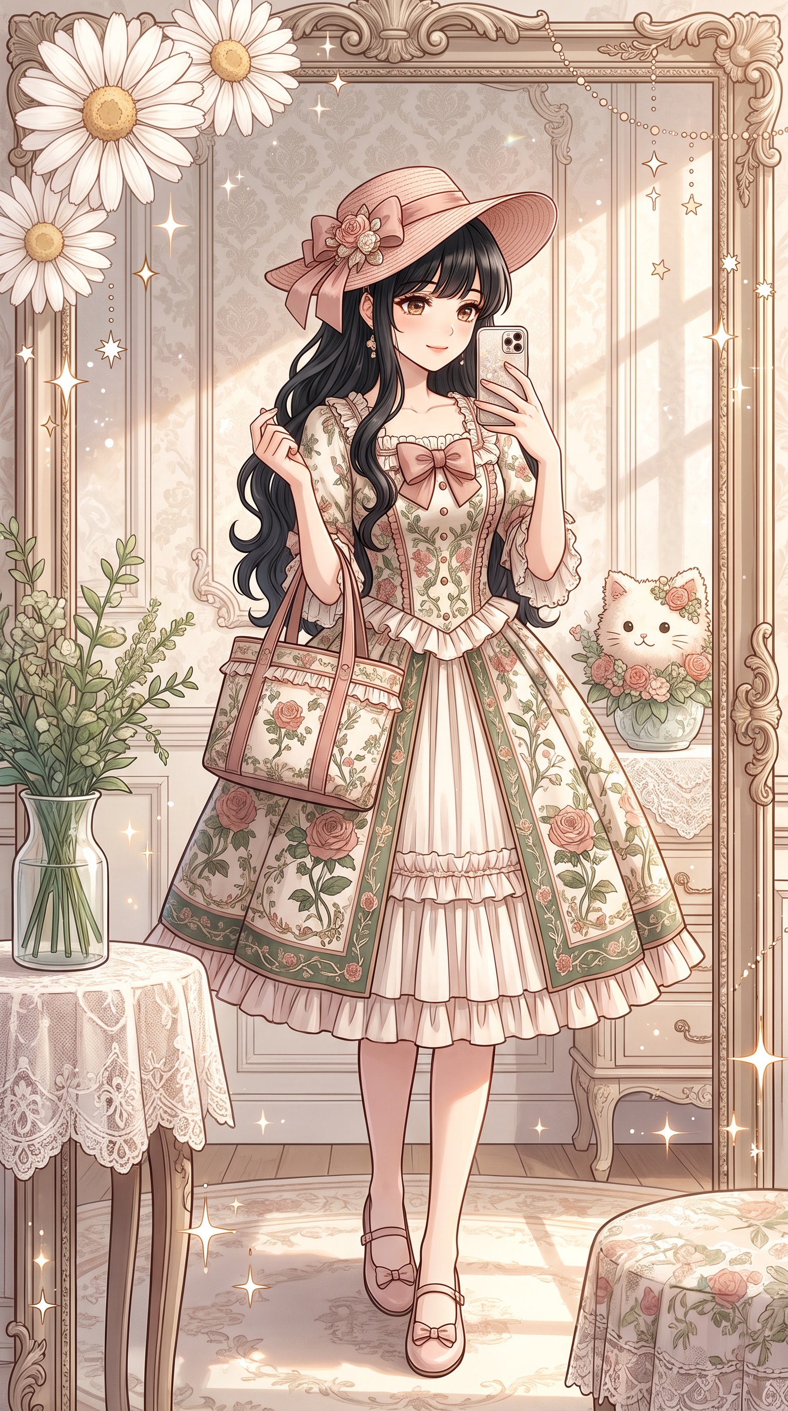 薔薇紋章の鏡華少女 | の人気AIイラスト・グラビア