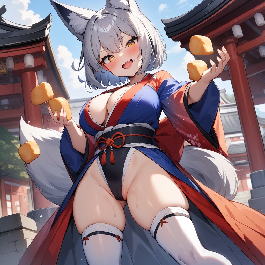 わっはっは！秘技！油揚げの術じゃあっ！