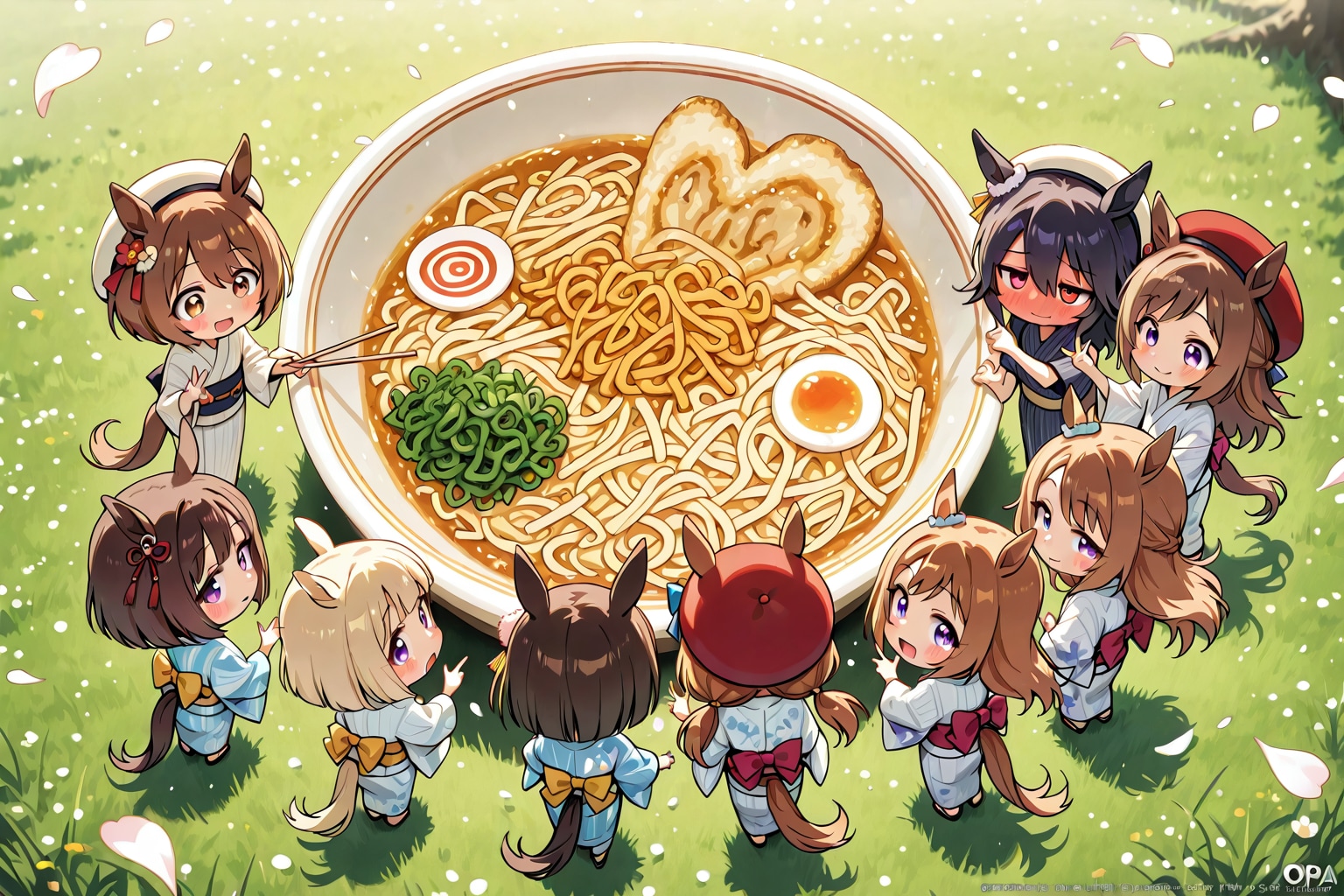 ちくわ_『(((with chopsticks Let's eat  cold ramen))),』。 | の人気AIイラスト・グラビア