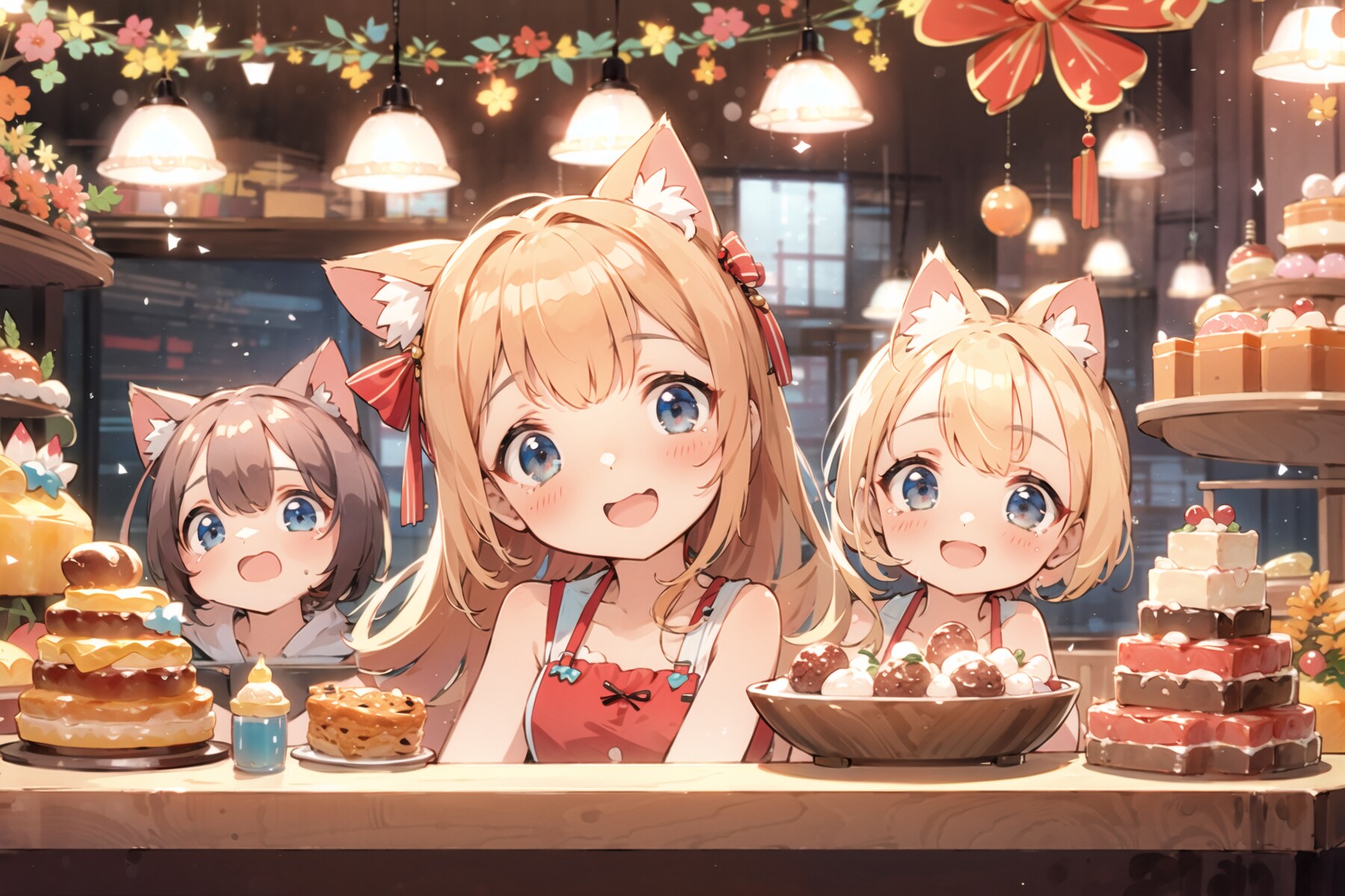 猫耳少女たちのケーキ : 2023.08.12