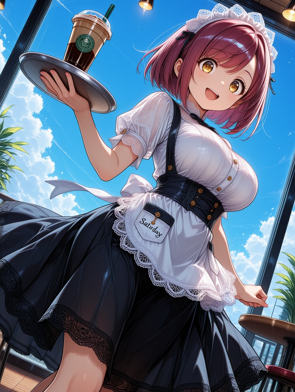 おはようございます（挨拶メイドの芽衣ちゃん）
