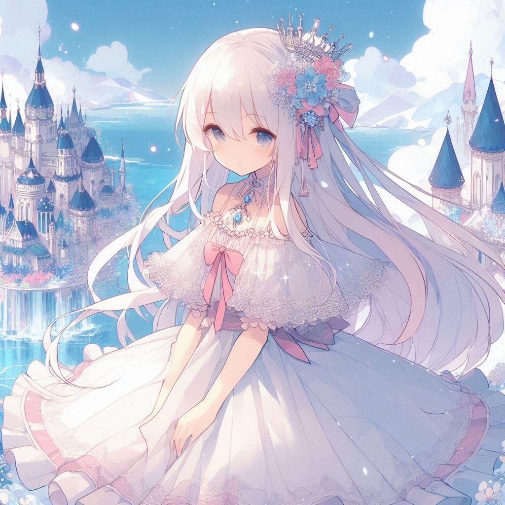 白髪の可愛い女の子【187】