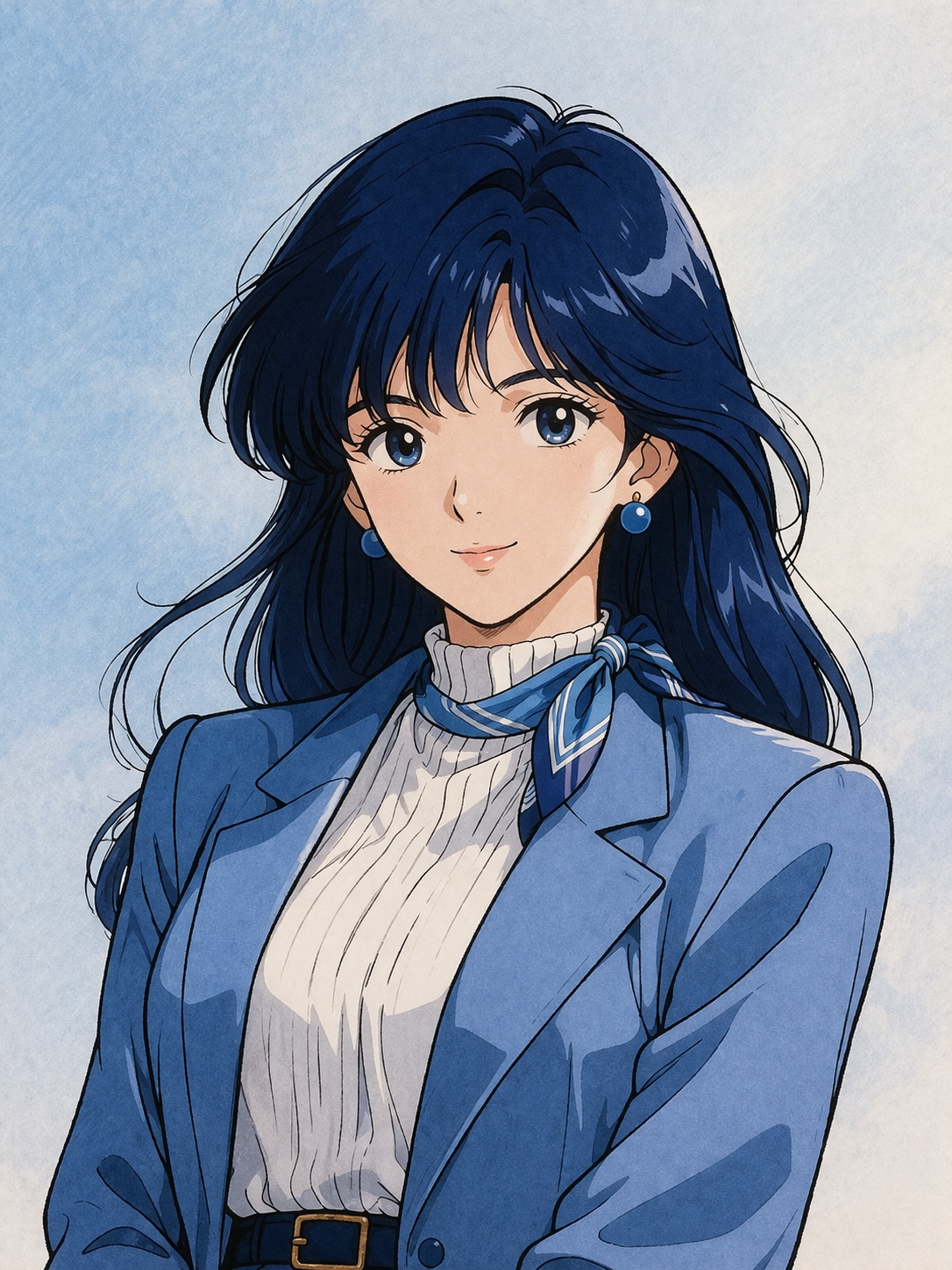 青色の女性 | の人気AIイラスト・グラビア